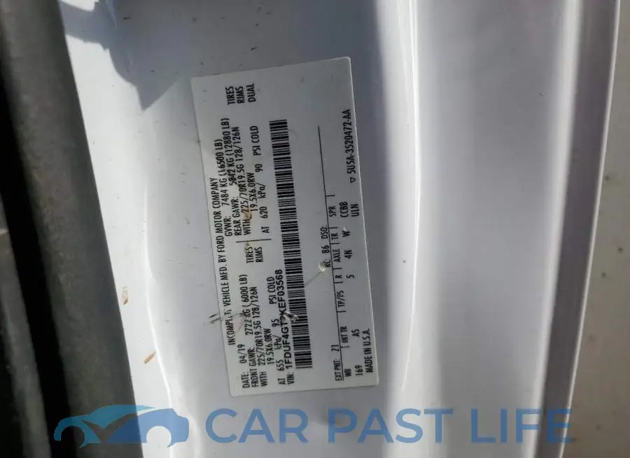1FDUF4GT2KEF03568# 10