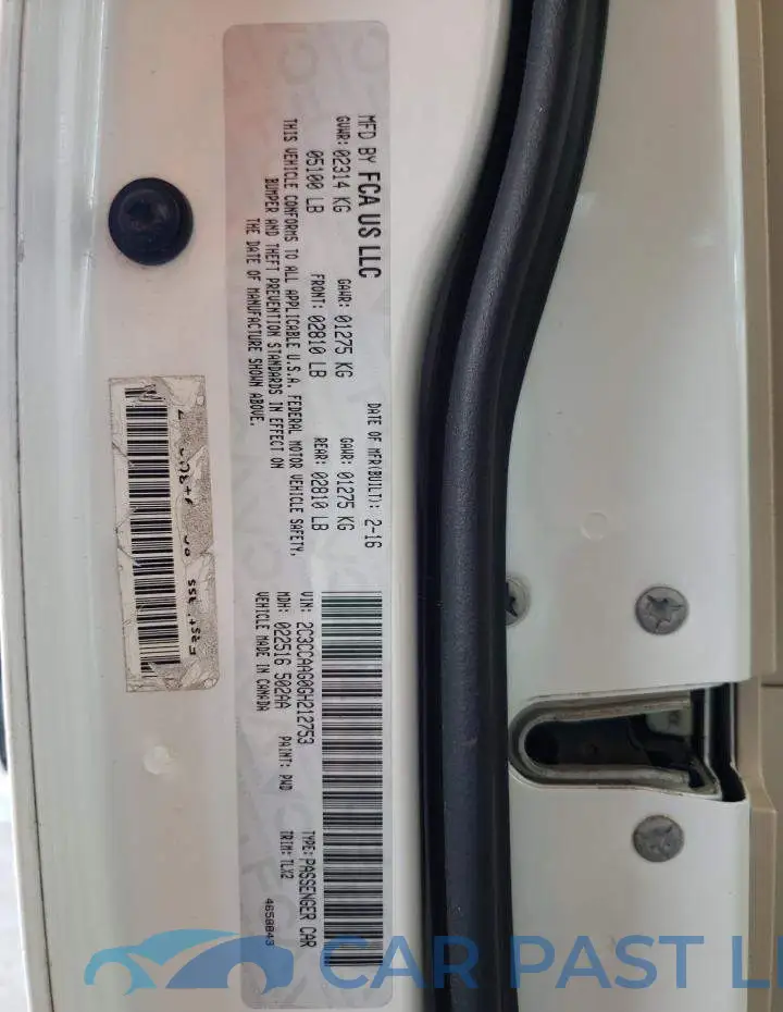 2C3CCAAG0GH212753# 10