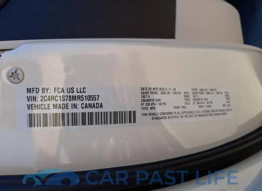 2C4RC1S78MR510557# 10