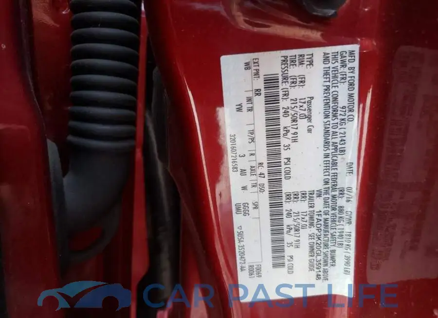 1FADP3K20GL359148# 10