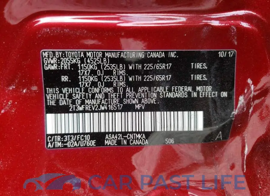 2T3WFREV2JW416517# 10