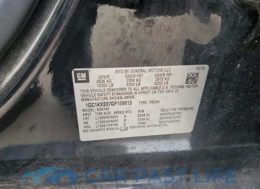 1GC1KXE87GF109813# 10