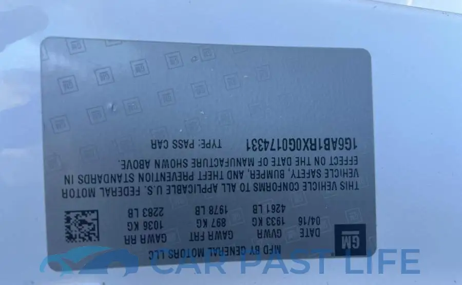 1G6AB1RX0G0174331# 10