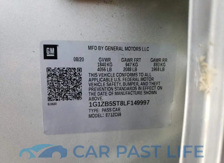 1G1ZB5ST8LF149997# 10