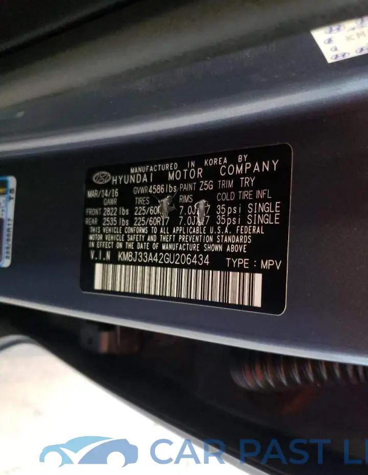 KM8J33A42GU206434# 10