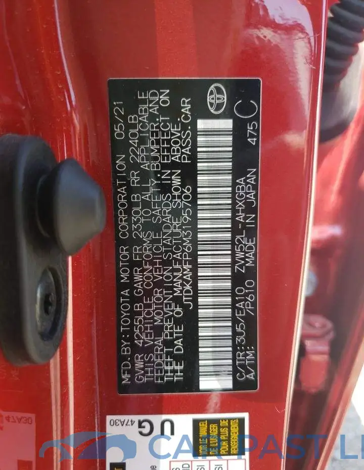 JTDKAMFP6M3195706# 10