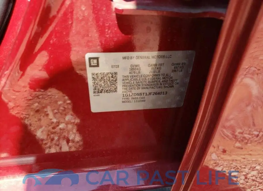 1G1ZD5ST1JF264013# 10