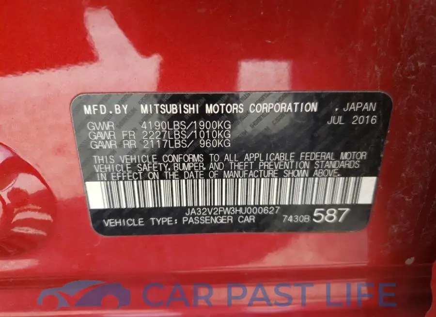 JA32V2FW3HU000627# 10