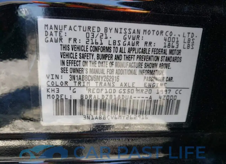 3N1AB8CV6MY262916# 10