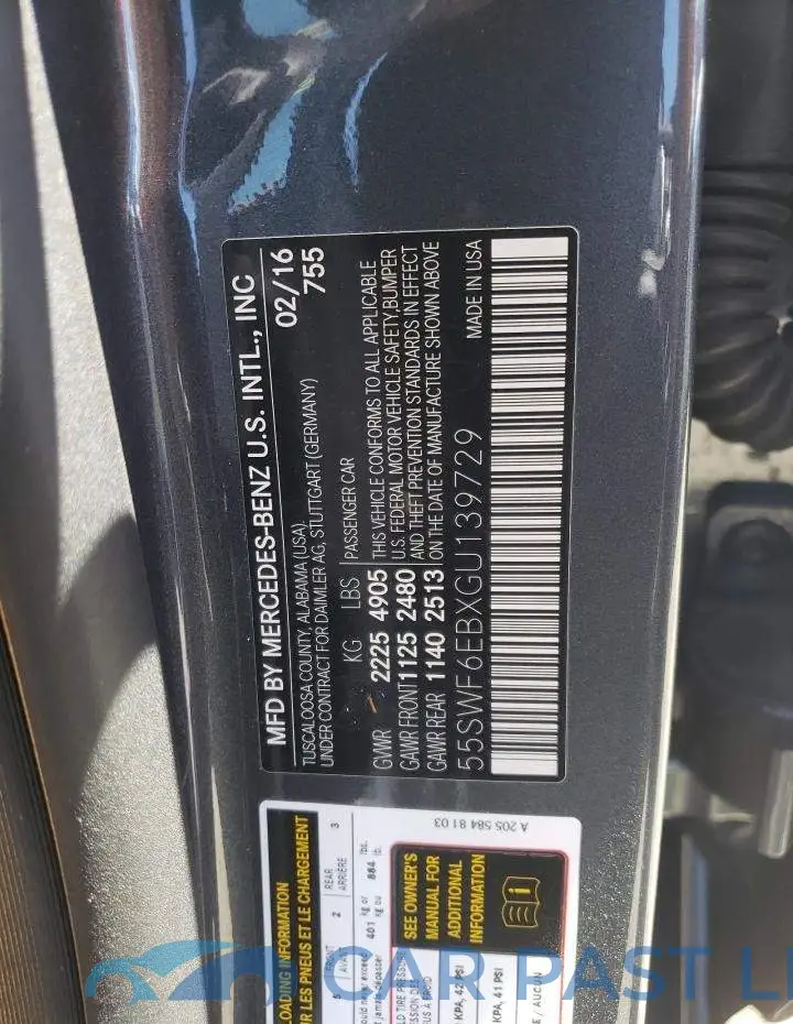 55SWF6EBXGU139729# 10