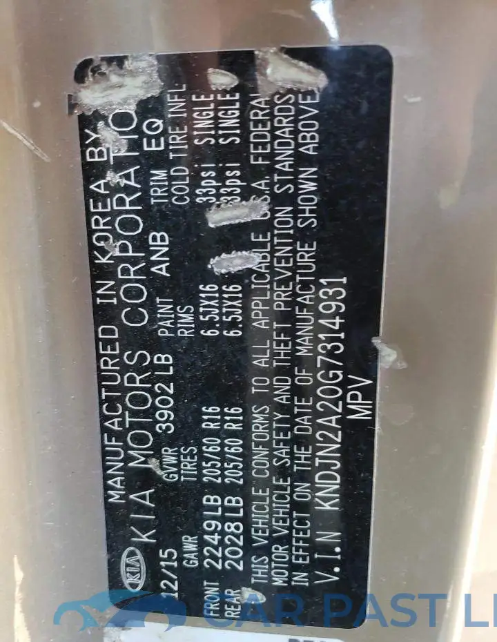KNDJN2A20G7314931# 10