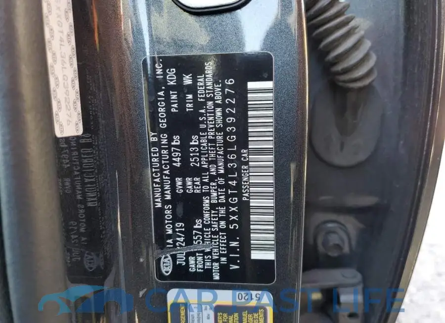 5XXGT4L36LG392276# 10