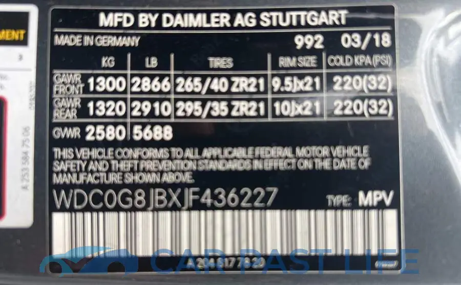 WDC0G8JBXJF436227# 10