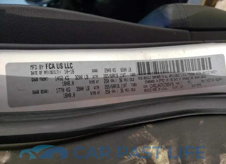 1C4RDJAG7KC585478# 10