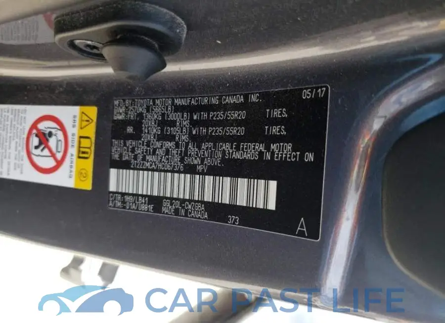 2T2ZZMCA7HC067376# 10