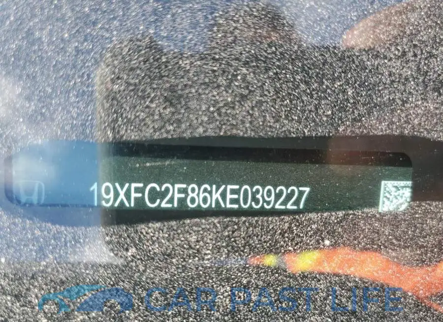 19XFC2F86KE039227# 10