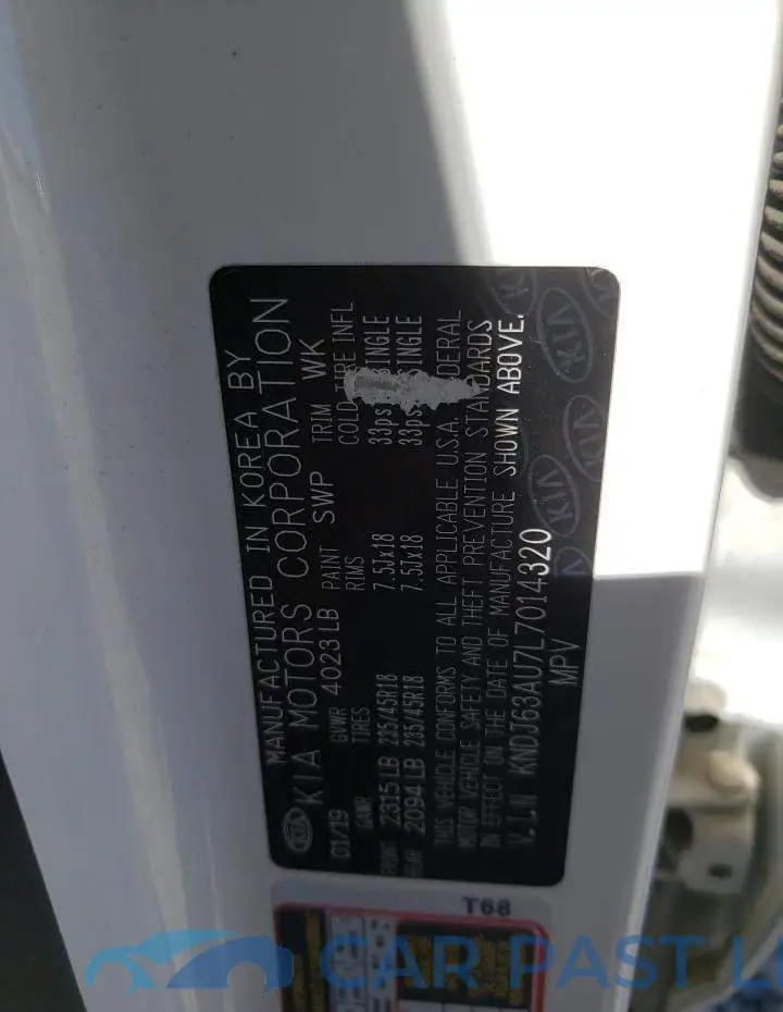 KNDJ63AU7L7014320# 10
