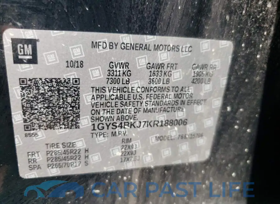 1GYS4BKJ7KR188006# 10