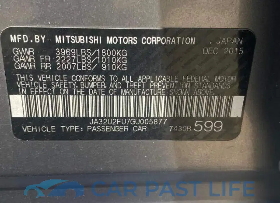 JA32U2FU7GU005877# 10