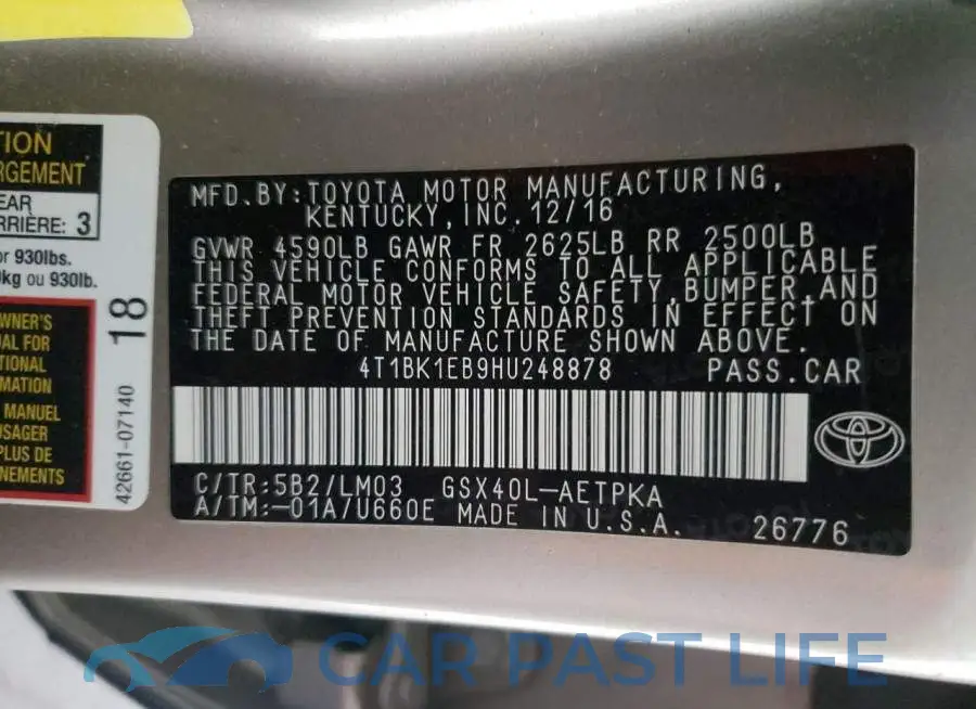 4T1BK1EB9HU248878# 10