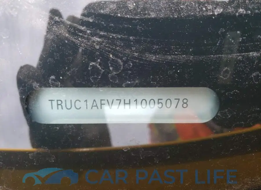 TRUC1AFV7H1005078# 10