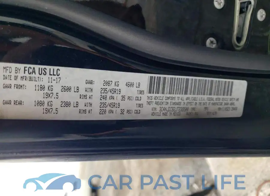 3C4NJDCB2JT239500# 10