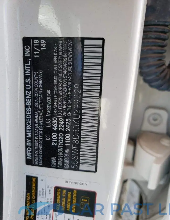 55SWF8DB3KU299229# 10