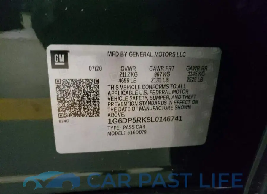 1G6DP5RK5L0146741# 10