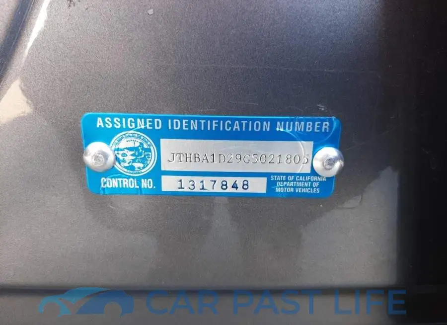 JTHBA1D29G5021805# 10