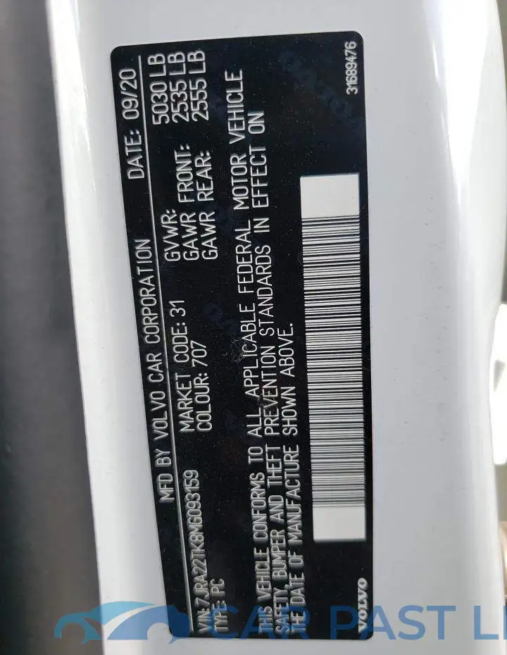 7JRA22TK8MG093159# 10