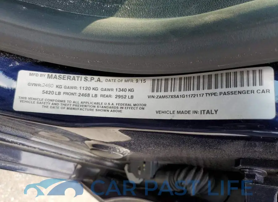 ZAM57XSA1G1172117# 10