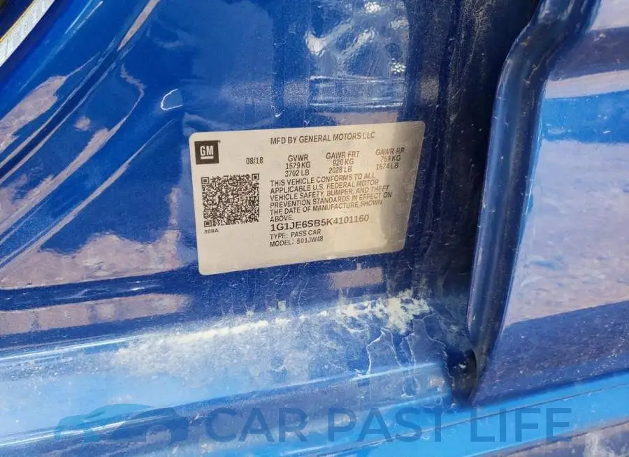 1G1JE6SB5K4101160# 10