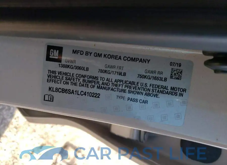 KL8CB6SA1LC410222# 10