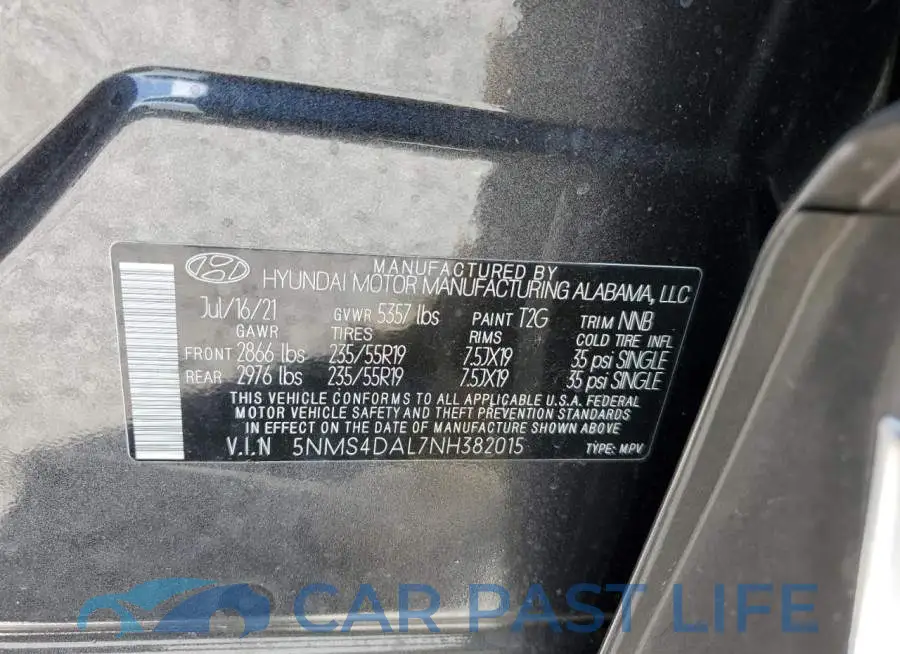 5NMS4DAL7NH382015# 10
