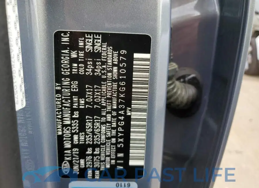 5XYPG4A37KG610579# 10