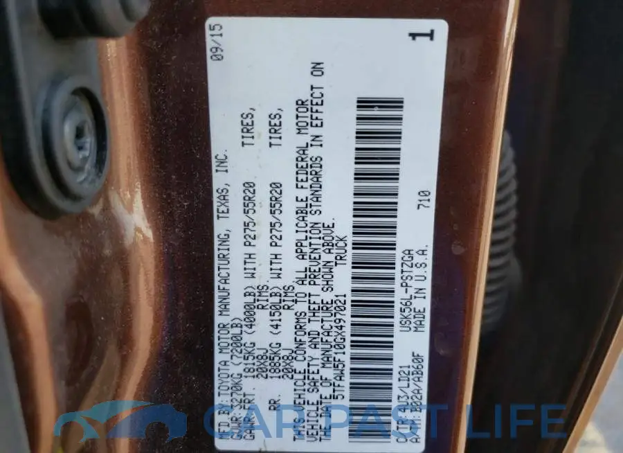 5TFAW5F10GX497021# 10