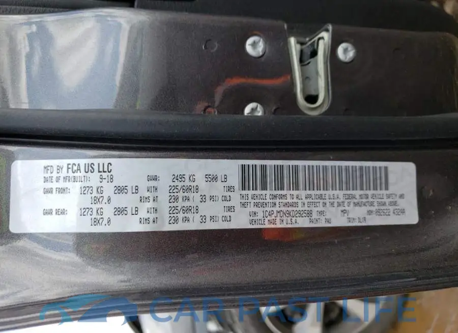 1C4PJMDN9KD292588# 10