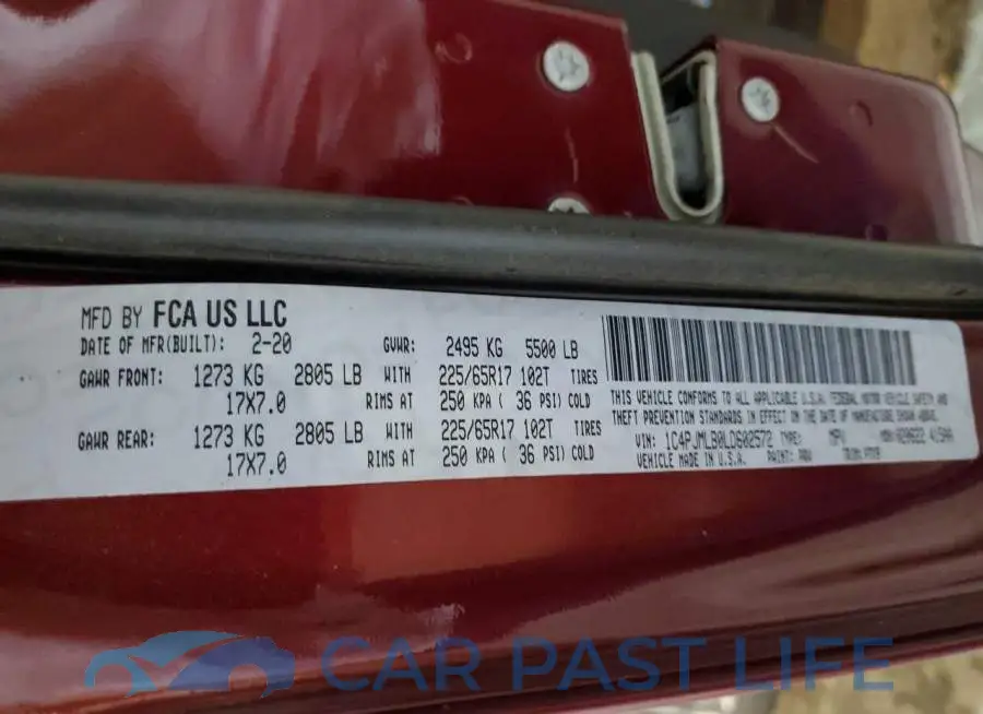 1C4PJMLB0LD602572# 10
