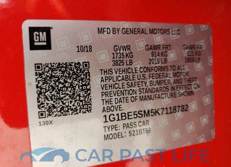 1G1BE5SM5K7118782# 10