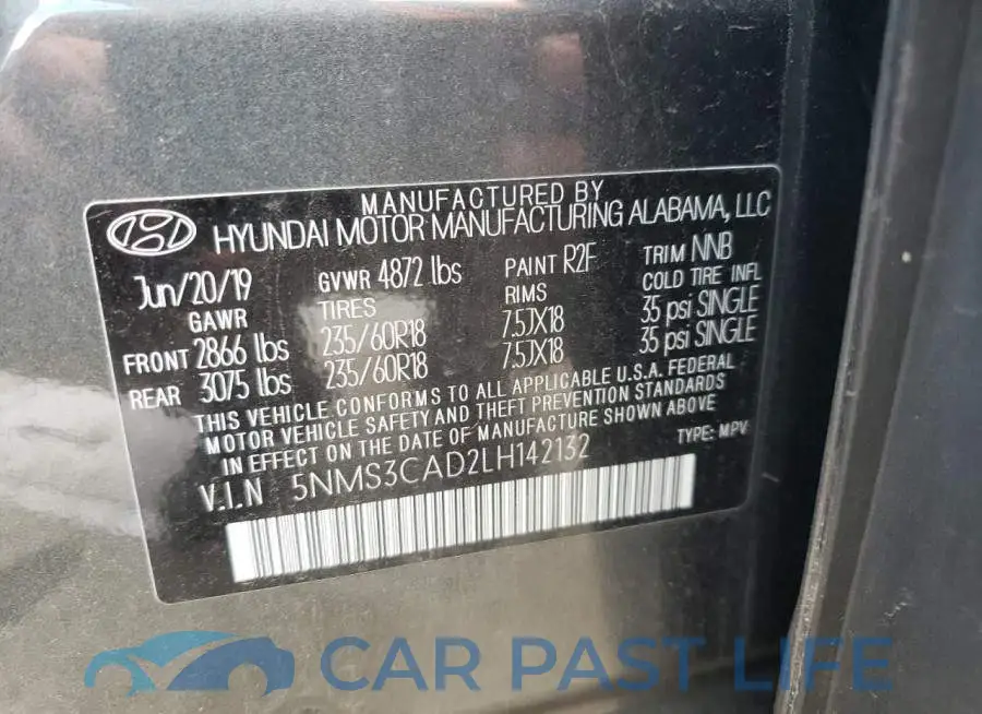 5NMS3CAD2LH142132# 10