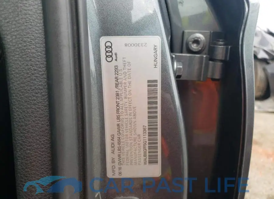 WAUB8GFF5G1113367# 10