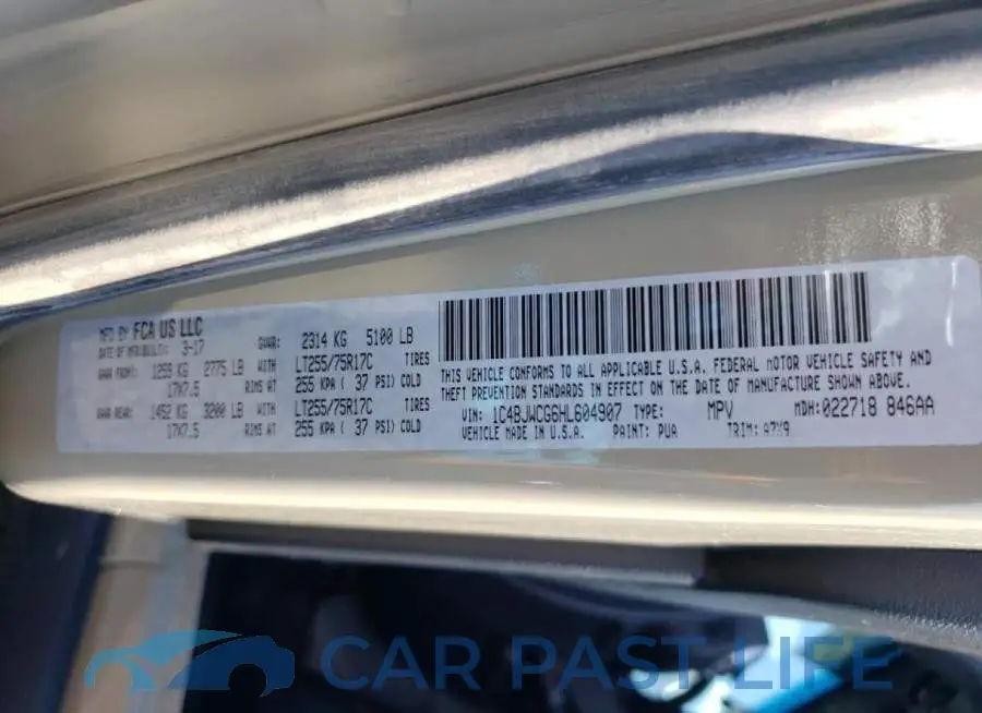 1C4BJWCG6HL604907# 10