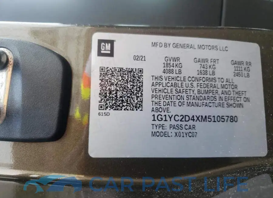 1G1YC2D4XM5105780# 10