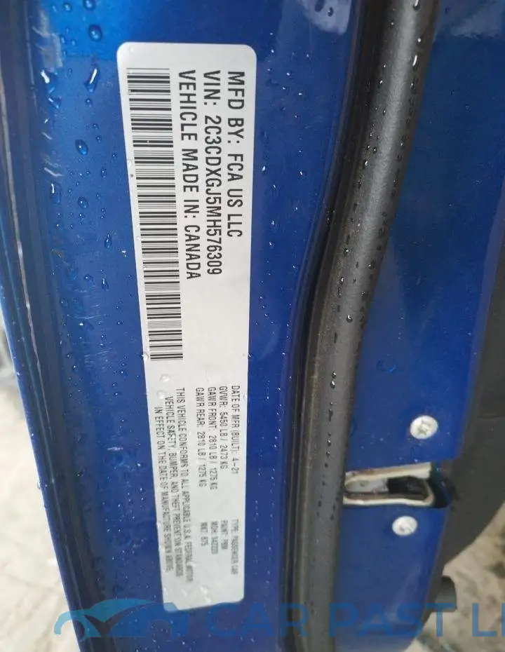 2C3CDXGJ5MH576309# 10