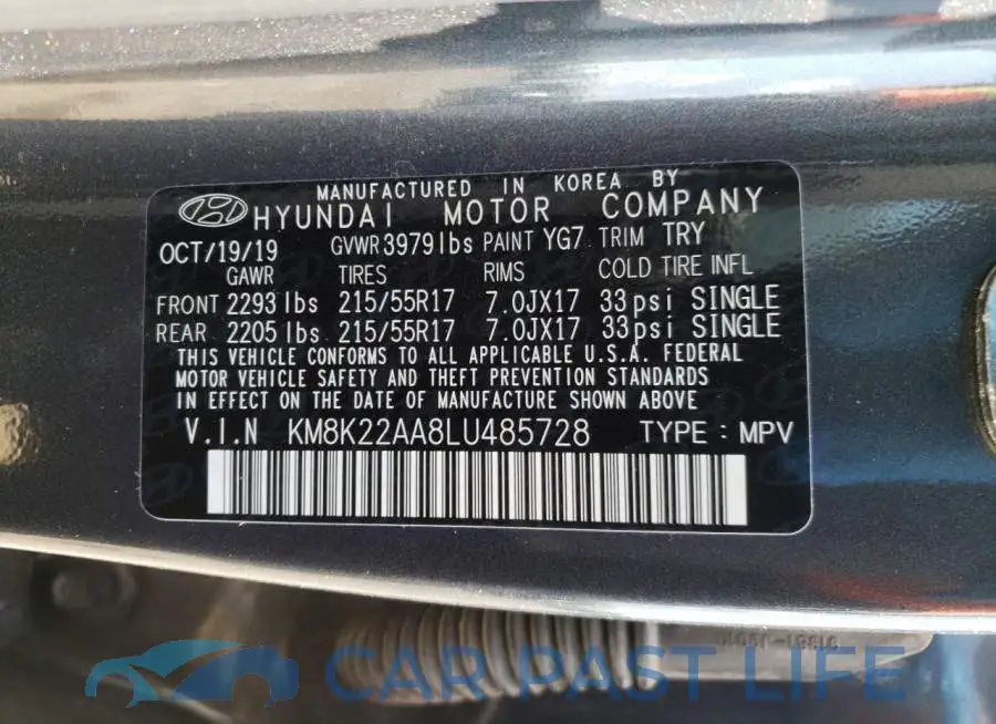 KM8K22AA8LU485728# 10