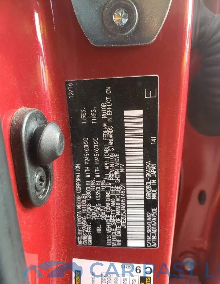 JTEZU5JR6H5148721# 10