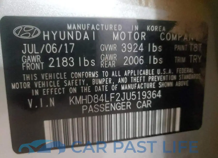 KMHD84LF2JU519364# 10