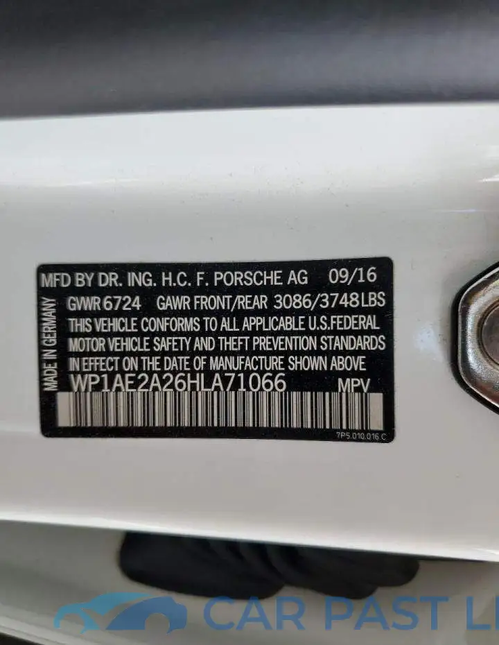 WP1AE2A26HLA71066# 10