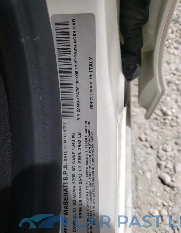 ZAM56YPA7M1369998# 10