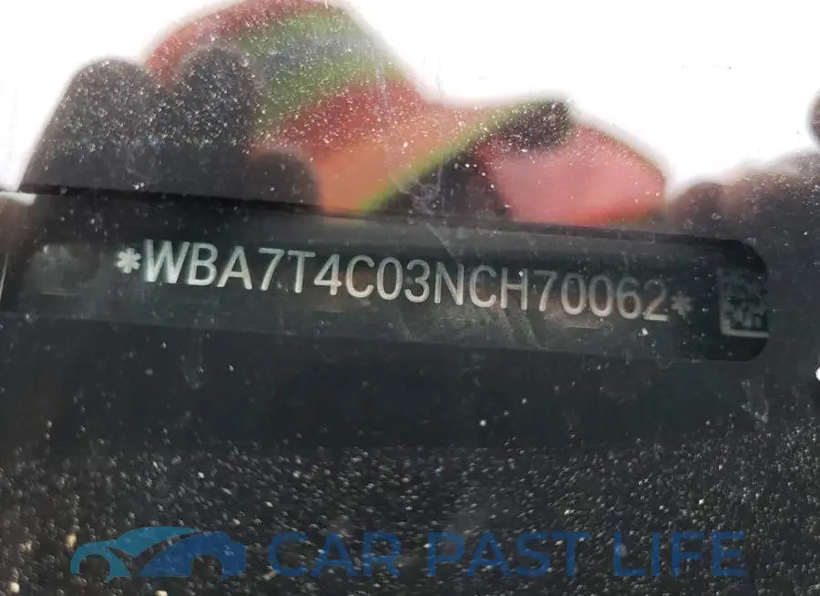 WBA7T4C03NCH70062# 10